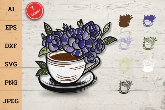 3D Layered Halloween Coffee: Laser Cutting & Autumn Halloween