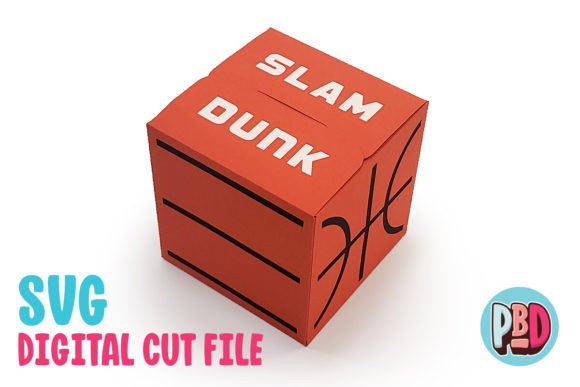 3D SVG Basketball Gift Box