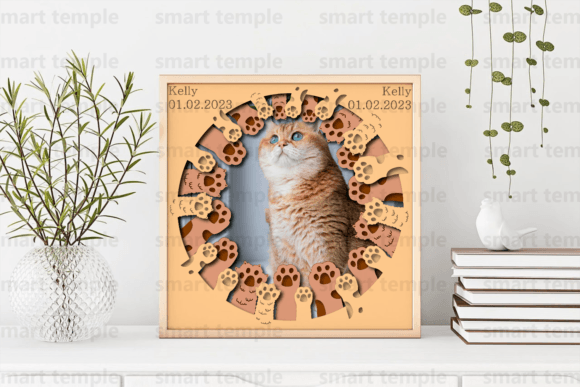 Cat and Paws Photo Frame Cricut