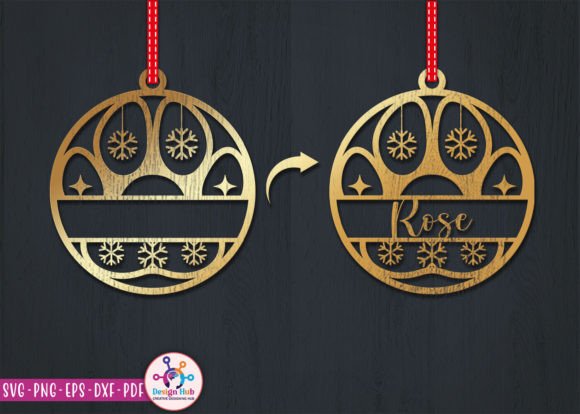 Christmas Ornament Laser Cut 3D SVG