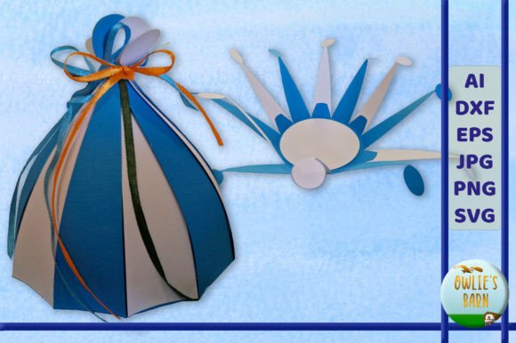 Exploding Bundle-shaped Box 3D SVG Shapes