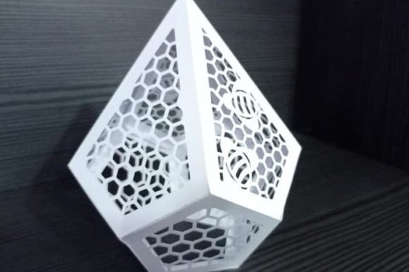 Honeycomb Wedding Centerpiece 3D SVG