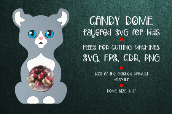 Kinkalow Cat Candy Dome: 3D SVG Shapes for Blogs