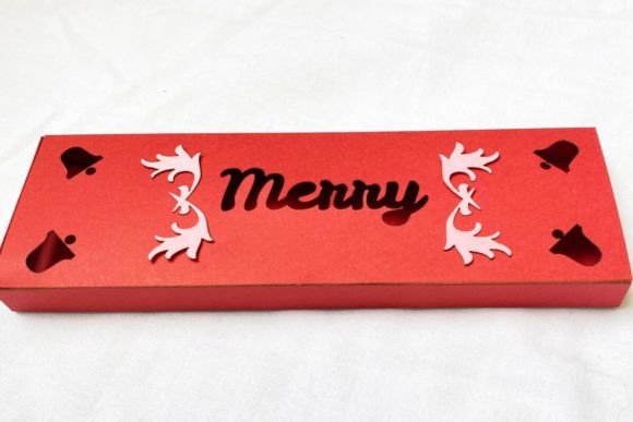 Merry Christmas Box 3D SVG