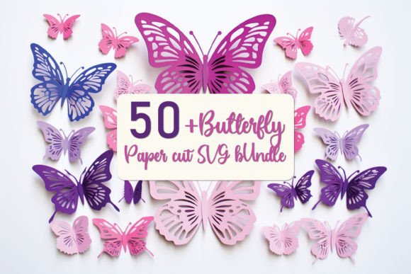 Paper Cut Butterfly SVG Mega Bundle