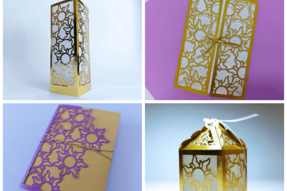 Sun Wedding Set 3D SVG