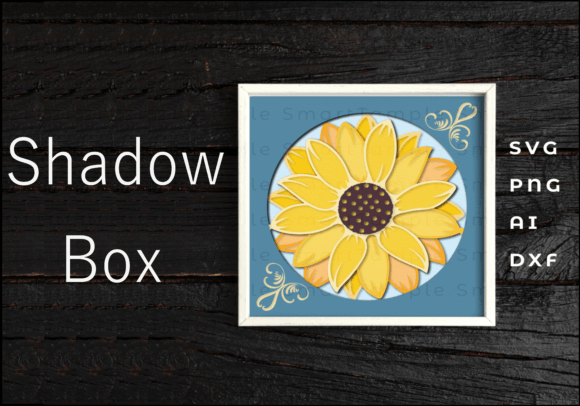 Sunflower Shadow Box Svg Cricut