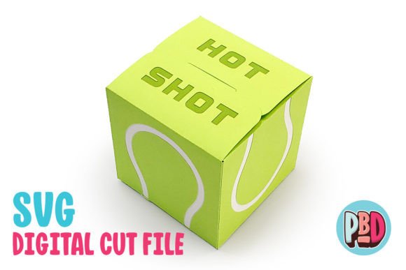 Tennis Ball Gift Box 3D SVG Objects