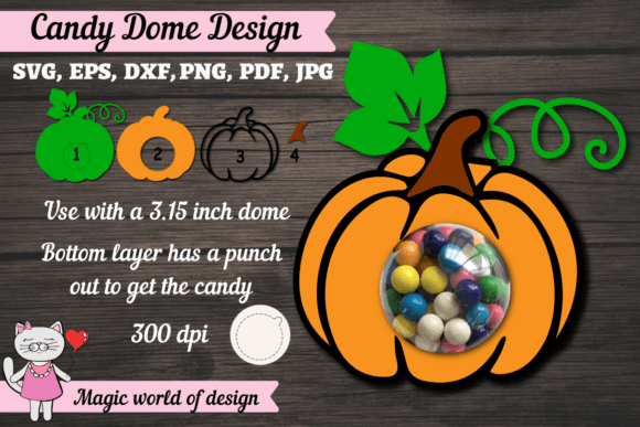 Thanksgiving Pumpkin Candy Dome: 3D SVG Shapes Review